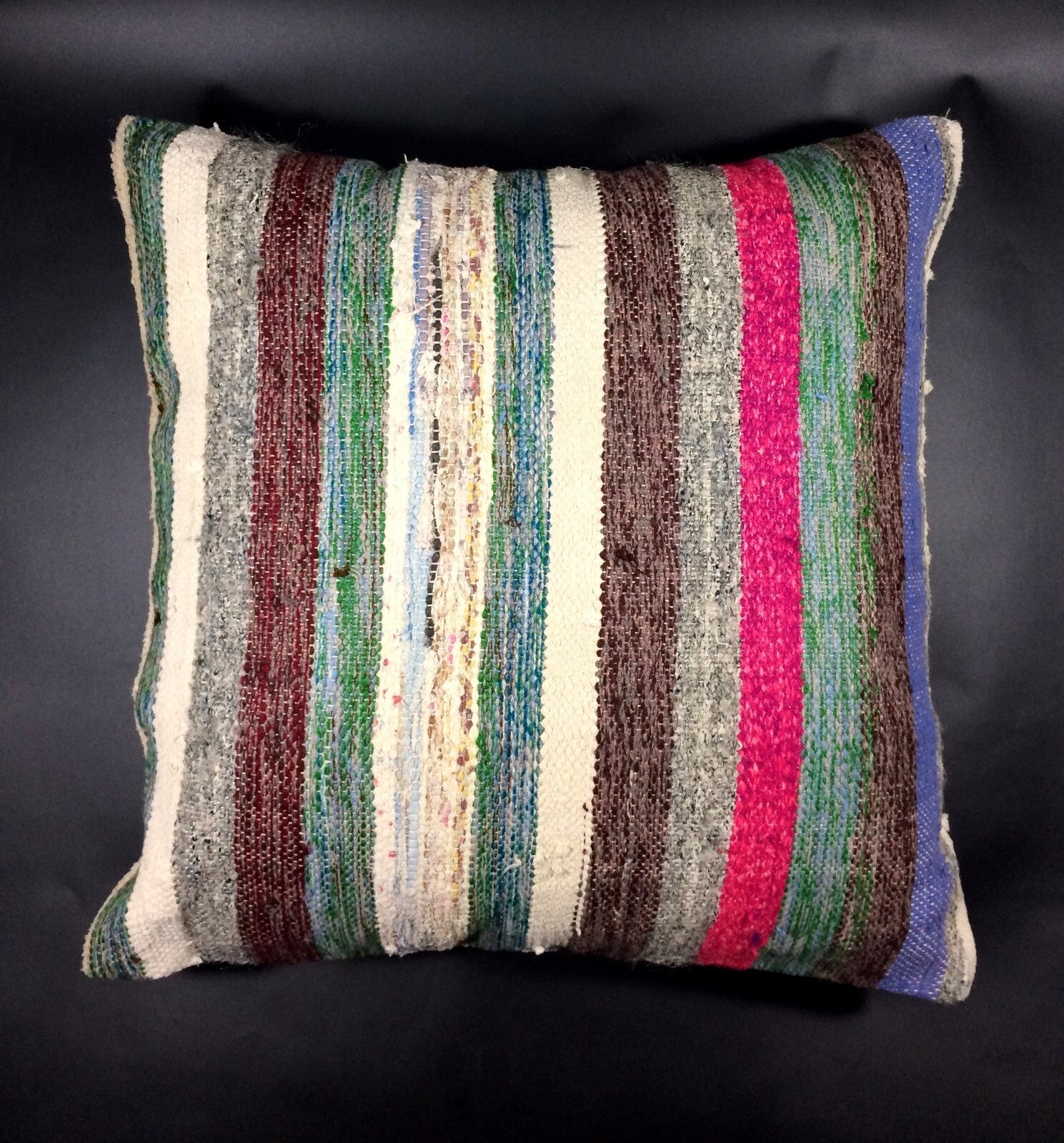 18"x18" Kilim Pillow Cover  Handmade Turkish Vintage Cushion Tribal Lumbar 630