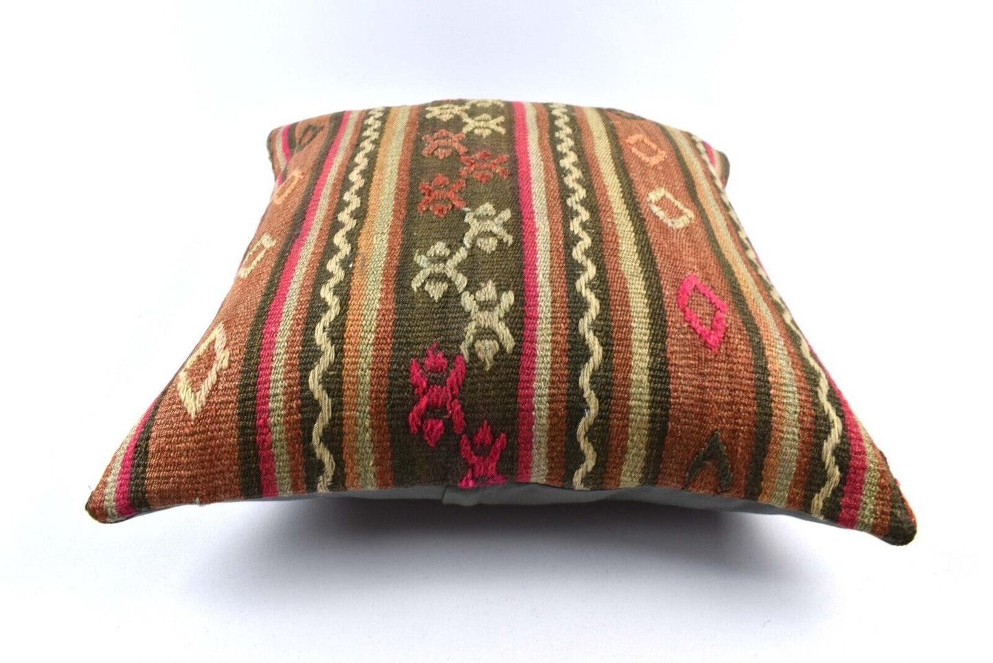 20x20 Kilim Pillow Cover Handmade Vintage Oushak Kilim Cushion Cover 4647