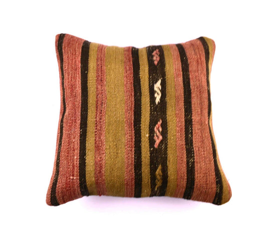 16x16 Ethnic Vintage Turkish Rug Pillow Cover Home Decorative Boho Cushion 4503