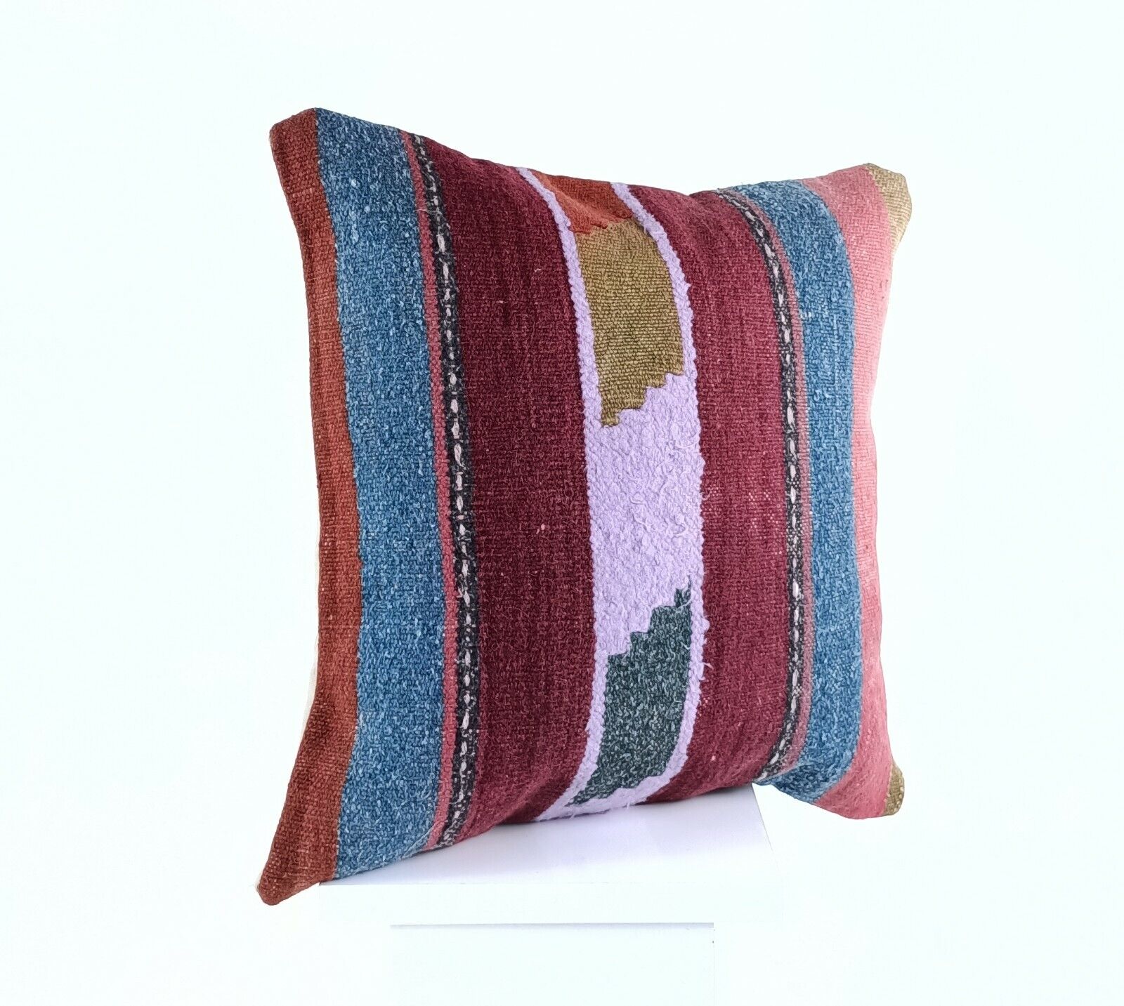 Oushak Kilim Pillow Cover 16x16 Handmade Rug Traditional Sofa Couch Cushion A571