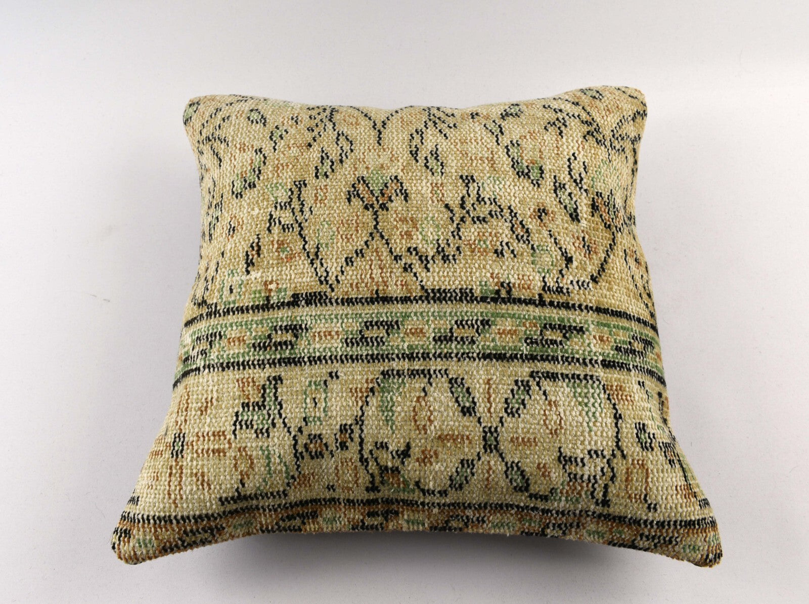 20x20 Kilim Pillow Cover Handmade Vintage Oushak Kilim Cushion Cover 4749