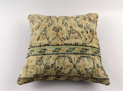 20x20 Kilim Pillow Cover Handmade Vintage Oushak Kilim Cushion Cover 4749