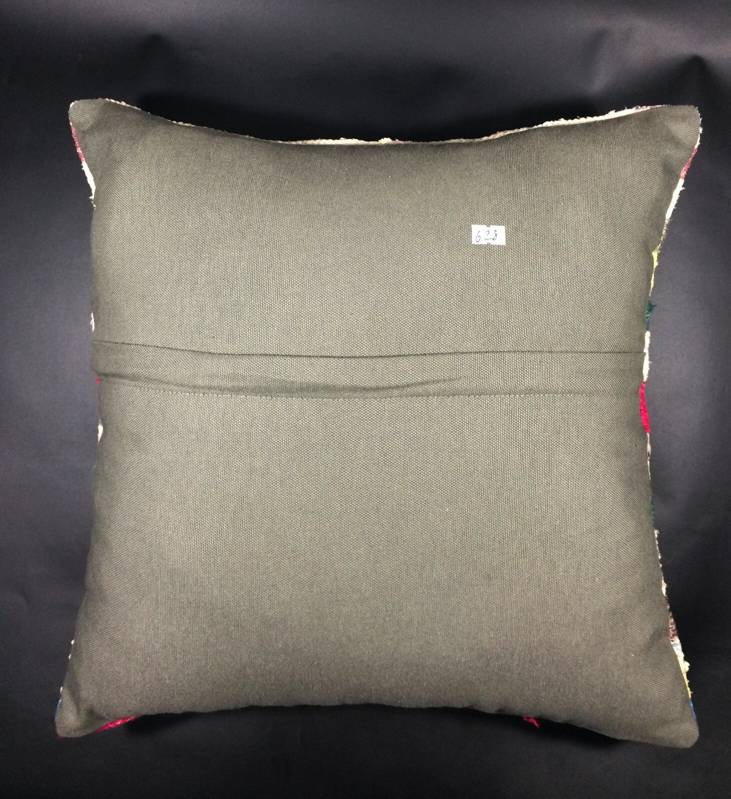 18"x18" Kilim Pillow Cover  Handmade Turkish Vintage Cushion Tribal Lumbar 628