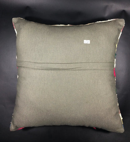 18"x18" Kilim Pillow Cover  Handmade Turkish Vintage Cushion Tribal Lumbar 628