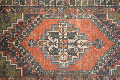 Faded Oushak Rug 6x3.5 ft Anatolian Rug Turkish Carpet Boho Floor Rug U10