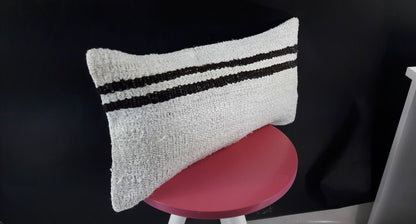 10x20 Kilim Lumbar Pillow Cover Vintage Ethnic Oushak Kilim Pillow Cover E1137