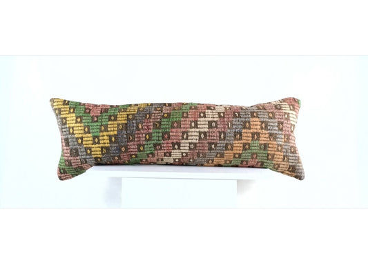 12x36 Ethnic Rug Pillow Decorative Vintage Faded Carpet Boho Cushion Cover E1440