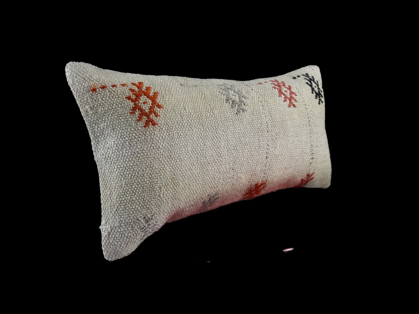 10x20 Kilim Lumbar Pillow Cover Vintage Ethnic Oushak Kilim Pillow Cover E1131