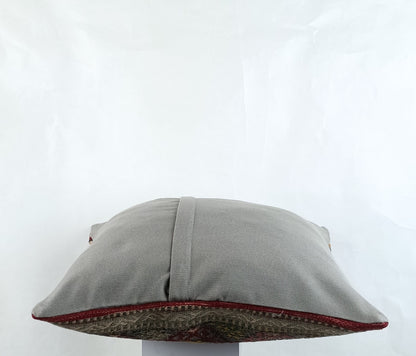 18"x18" Kilim Pillow Cover  Handmade Turkish Vintage Cushion Tribal Lumbar 2638