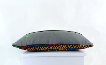10x20 Kilim Lumbar Pillow Cover Vintage Ethnic Oushak Kilim Pillow Cover E1119