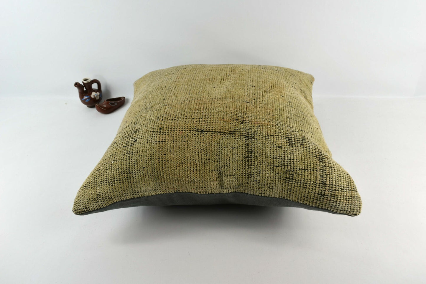 Oushak Kilim Pillow Cover 20x20 Handknotten Vintage Sofa Cushion Cover A3117