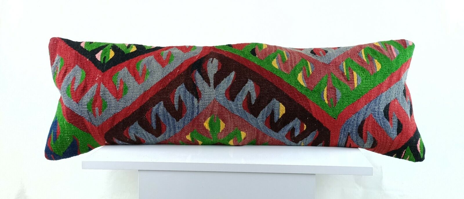 Kilim Pillow Cover 12x36 Home Decorative Handmade Ottoman Long Lumbar  A1525