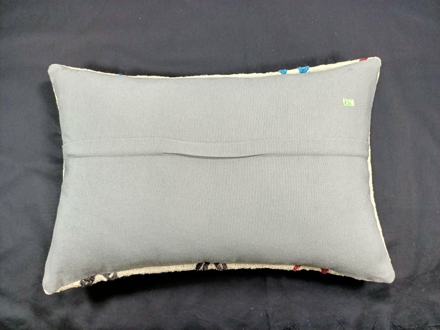 Kilim Pillow Cover 16x24 Tribal Vintage Turkish Carpet Lumbar Pillow Cover E54