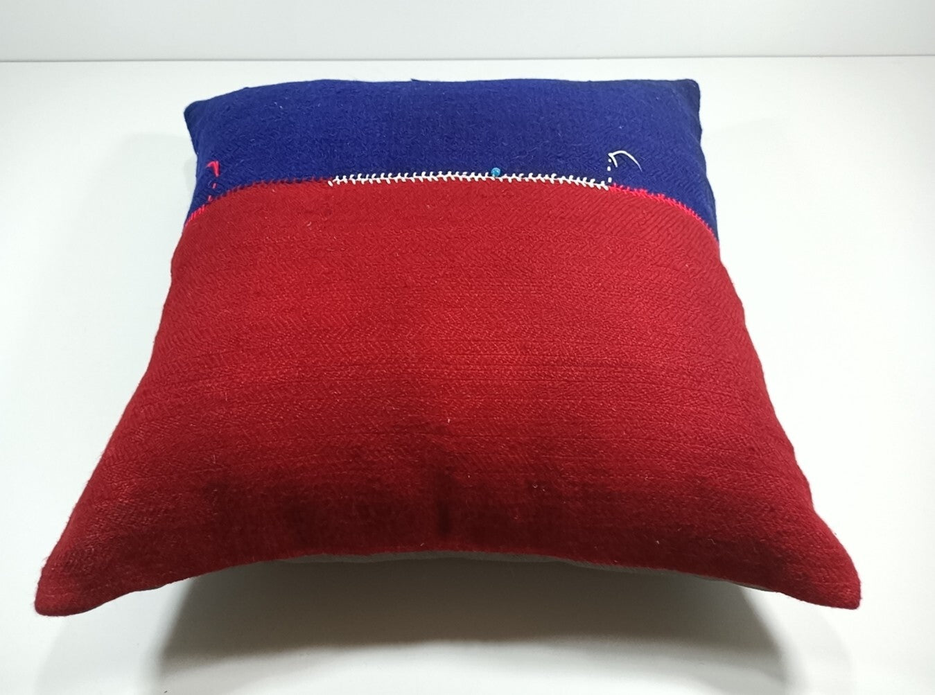 24x24 Kilim Pillow Cover Large Vintage Oushak Rug Ethnic Sofa Cushion E83