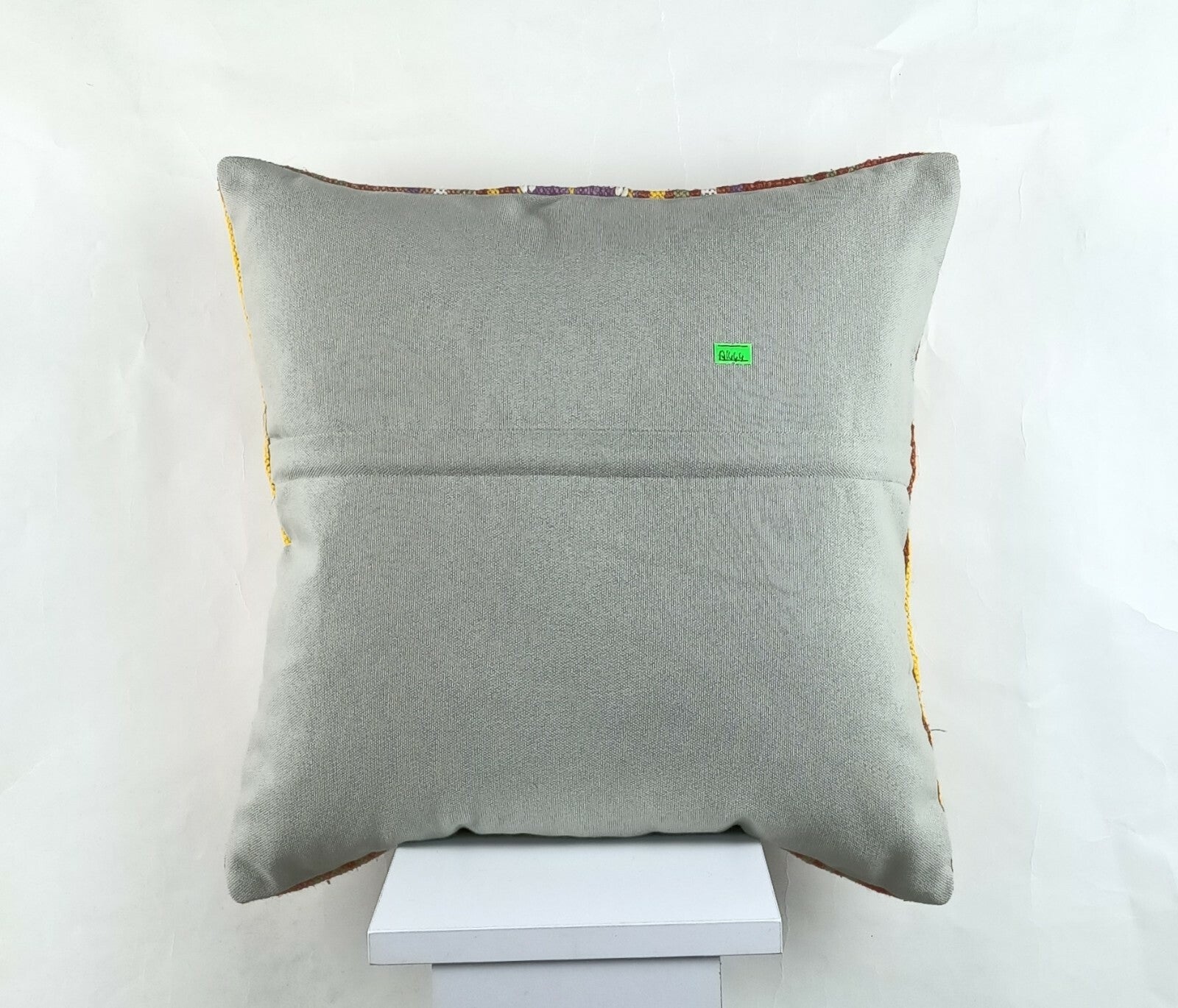 Throw Pillow Cover 18x18 Handmade Turkish Traditional Oushak Kilim Cushion A1444