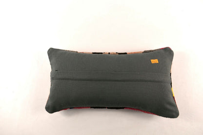8x16 Kilim Pillow Cover Vintage Tribal Oushak Kilim Ethnic Lumbar Cover A2970