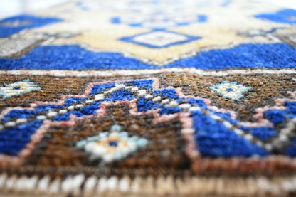  Oushak Runner 3.3x1.3 ft Vintage Turkish Runner Floor Runner Faded Runner Y22