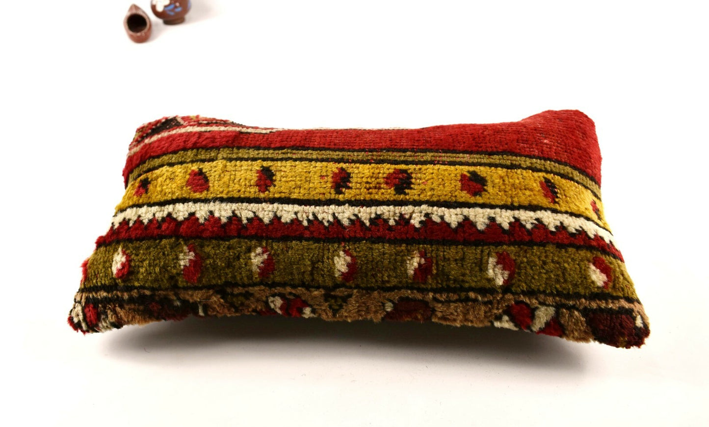 8x16 Kilim Pillow Cover Vintage Tribal Oushak Kilim Ethnic Lumbar Cover A2987