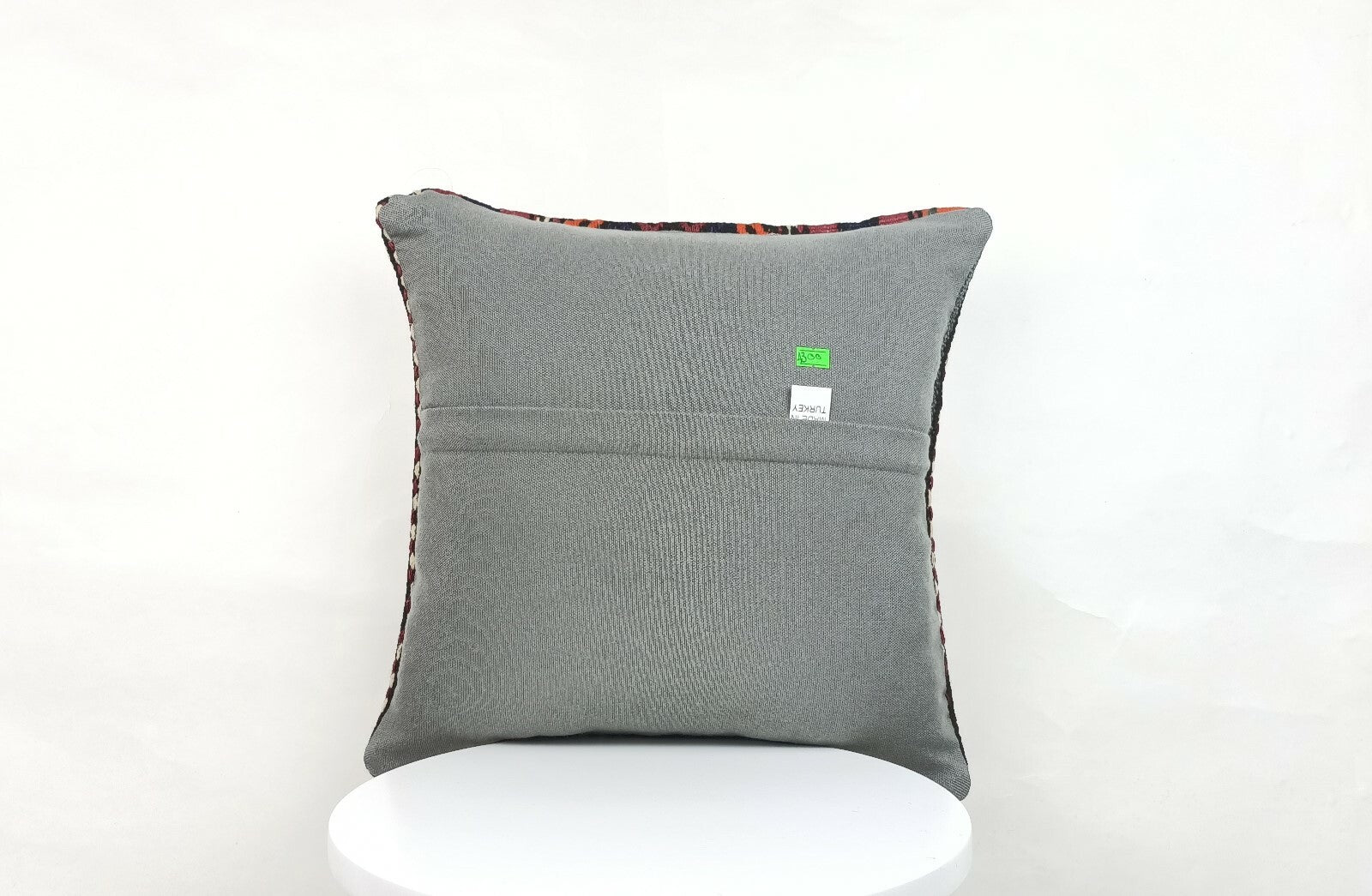 Turkish Kilim Pillow Cover 16x16 Tribal Traditional Ethnic Tribal Cushion A300