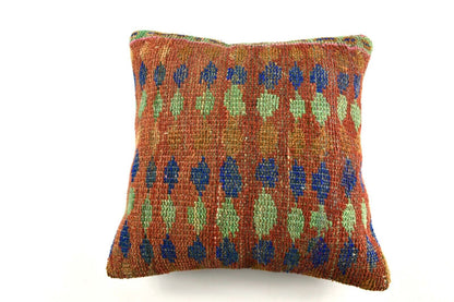 20x20 Kilim Pillow Cover Handmade Vintage Oushak Kilim Cushion Cover 4102