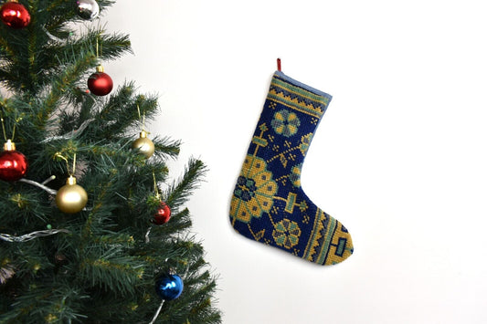 Kilim Christmas Stocking Vintage Rug Stocking Ethnic Decorative Xmas Socks S880