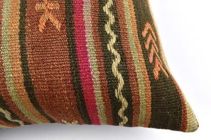 20x20 Kilim Pillow Cover Handmade Vintage Oushak Kilim Cushion Cover 4648