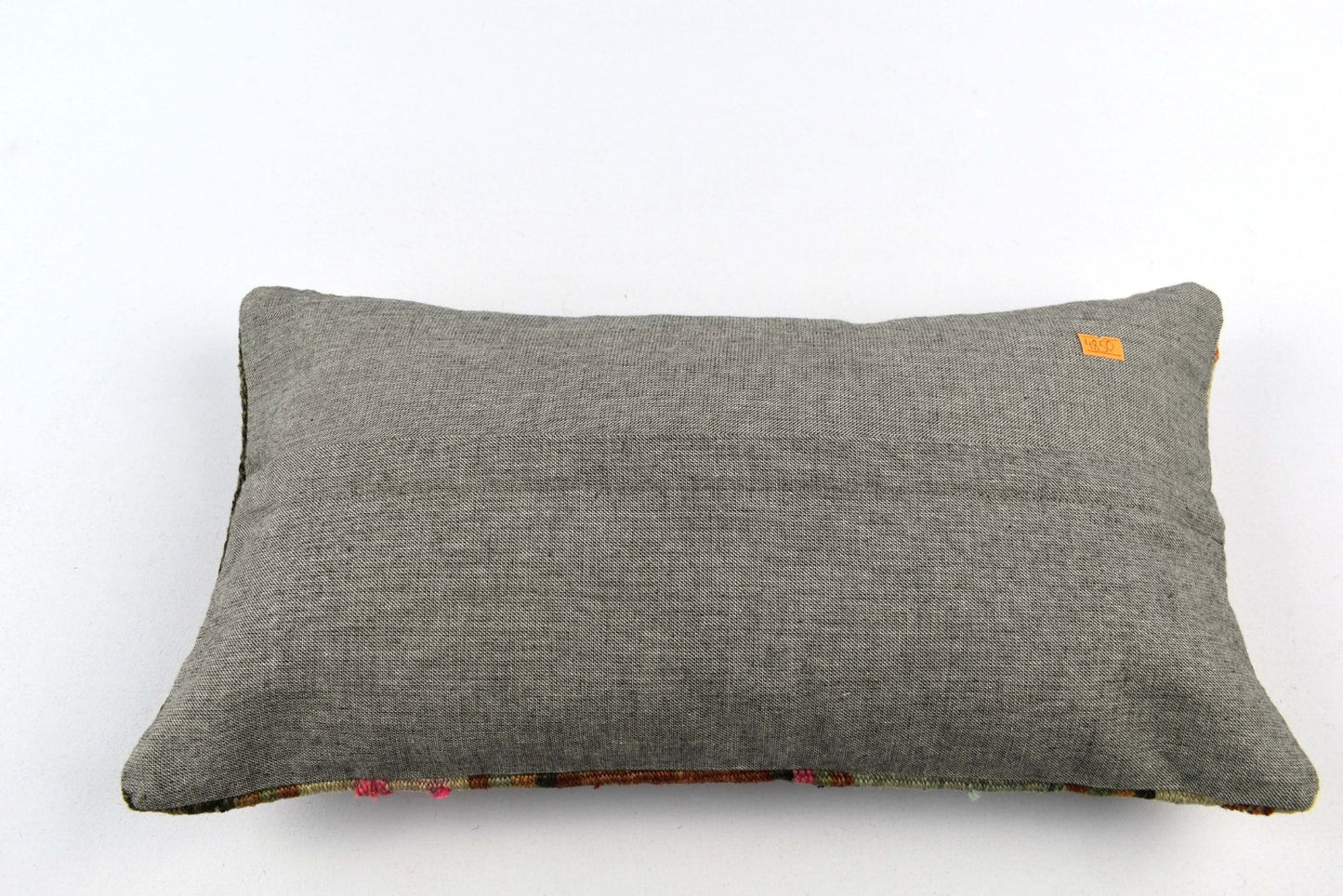 10x20 Kilim Lumbar Pillow Cover Vintage Ethnic Oushak Kilim Pillow Cover 4850