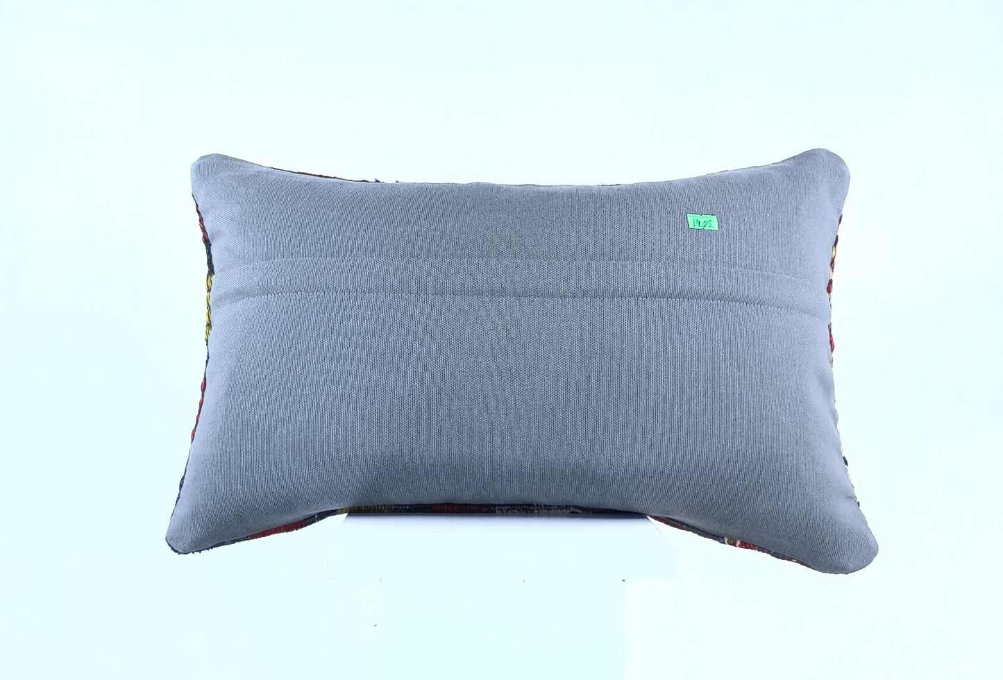 Kilim Pillow Cover 12x20 Handmade Turkish Rug Boho Ethnic Lumbar Cushion 1905