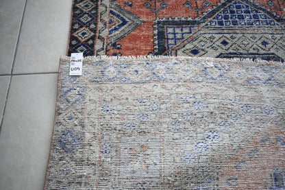 Vintage Oushak Rug 6.3x3.7 ft Turkish Floor Rug Faded Area Rug Oriental Rug U04