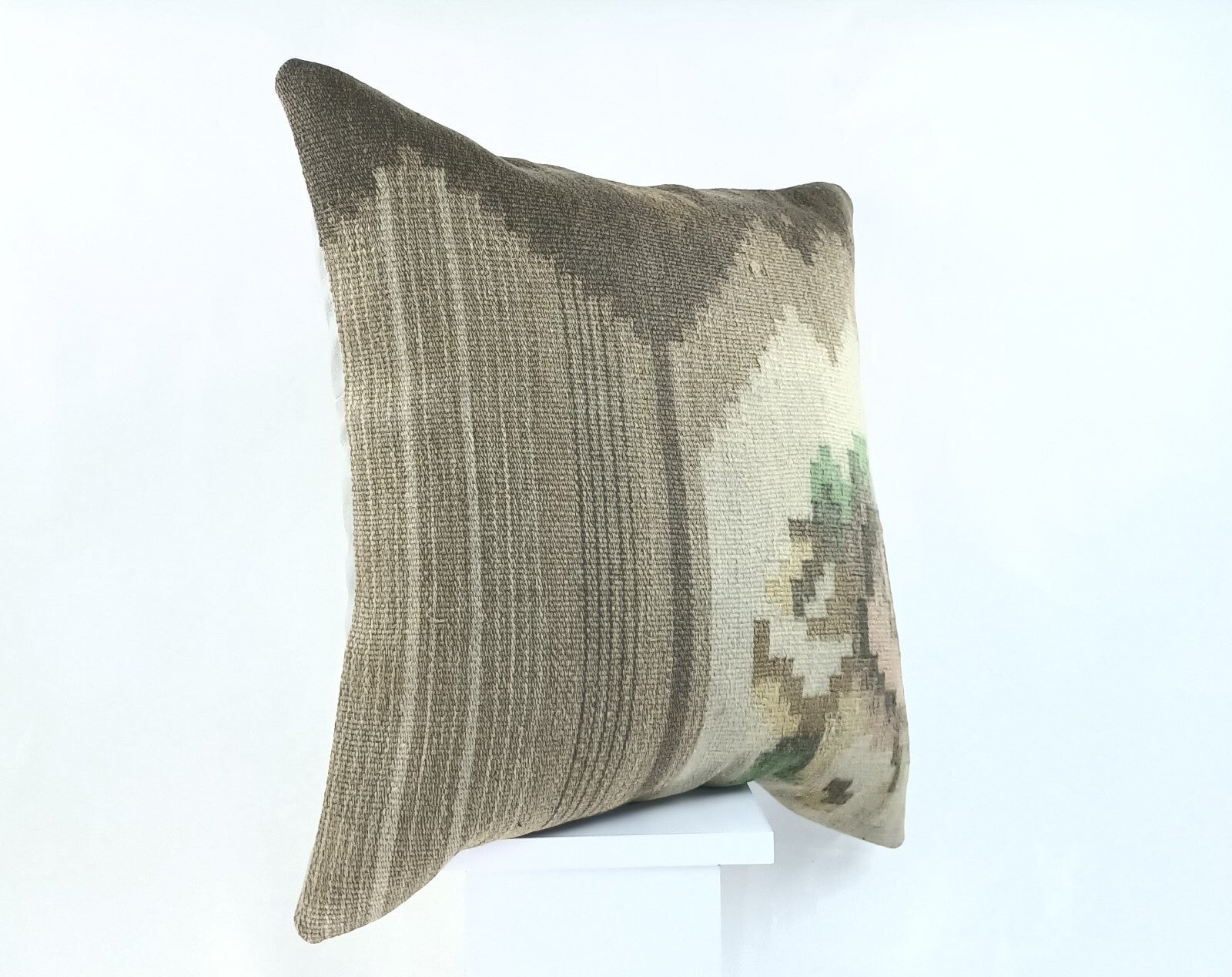 20x20 Kilim Pillow Cover Handmade Vintage Oushak Kilim Cushion Cover 2138