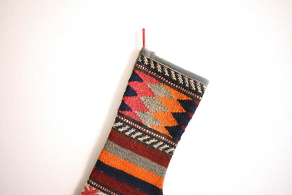 Christmas Stocking Kilim Christmas Sock Rug Gift Stocking Xmas Decor Socks S244