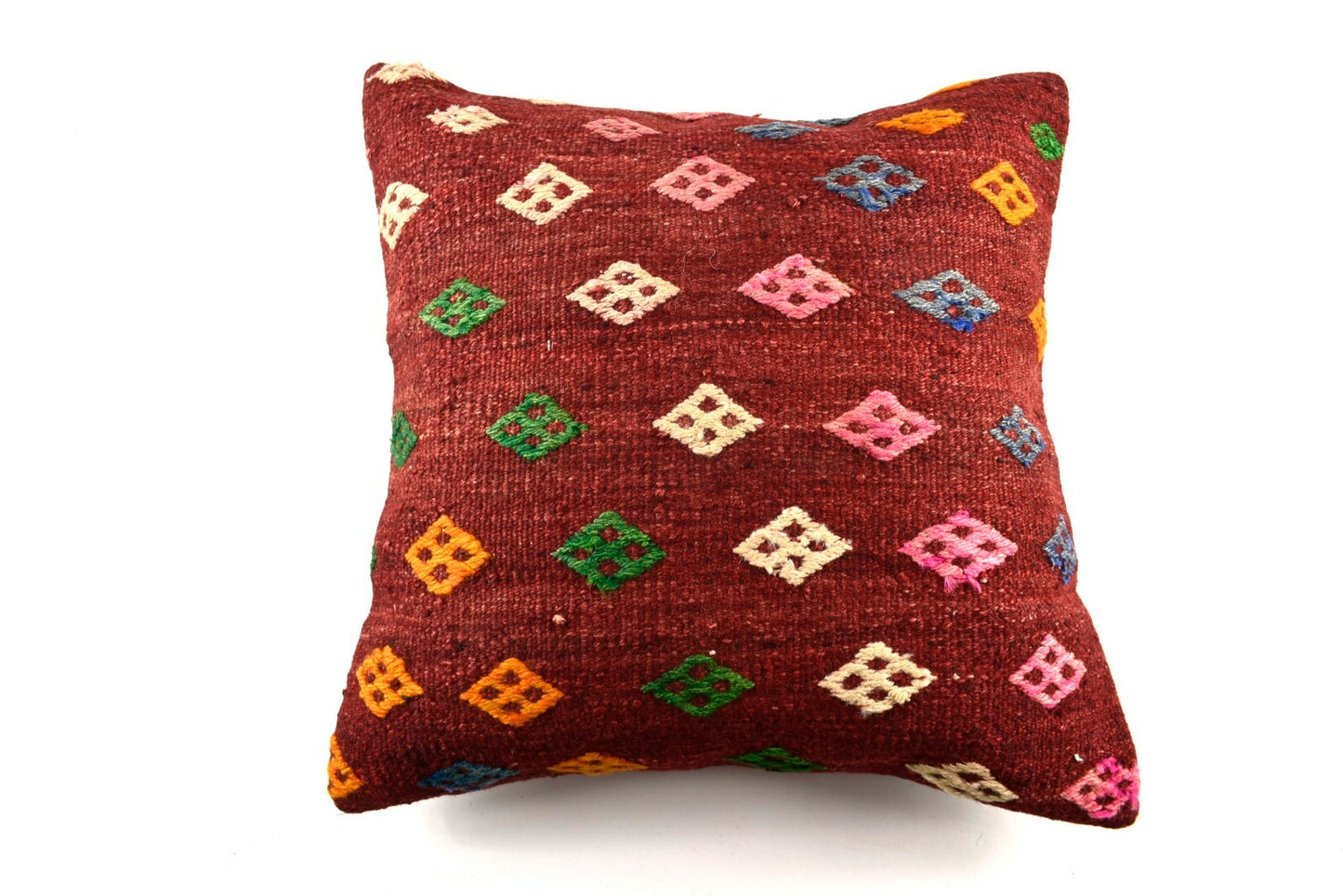 Oushak Kilim Pillow Cover 20x20 Handknotten Vintage Sofa Cushion Cover A2789