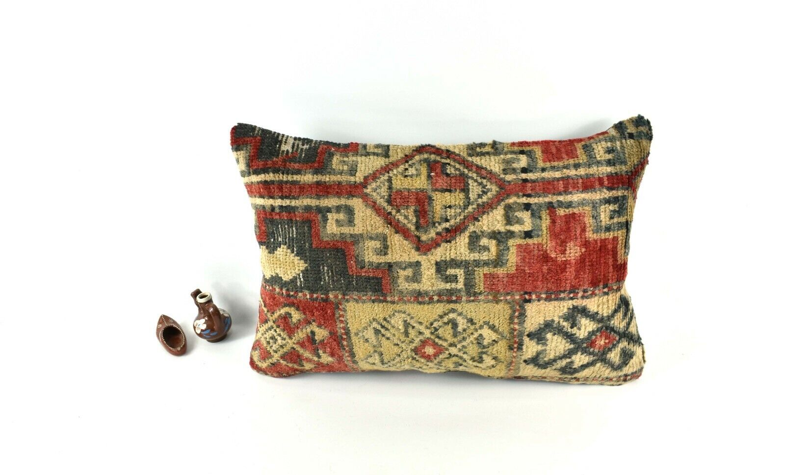 16x24 Kilim Pillow Cover Handmade Vintage Anatolian Lumbar Cushion Cover A2681