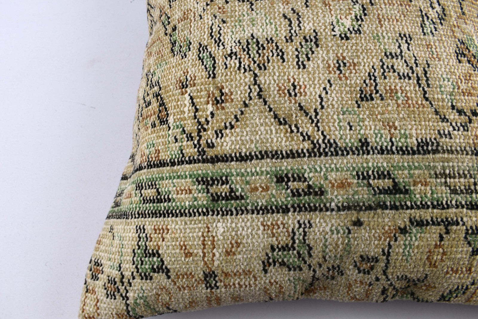 24x24 Kilim Pillow Cover Large Vintage Oushak Rug Ethnic Sofa Cushion 4833