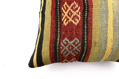 20x20 Kilim Pillow Cover Handmade Vintage Oushak Kilim Cushion Cover 4667