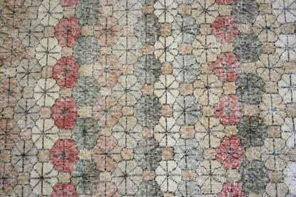 Vintage Runner 8.5x3.3 ft Oushak Runner Anatolian Rug Faded Turkish Runner R09