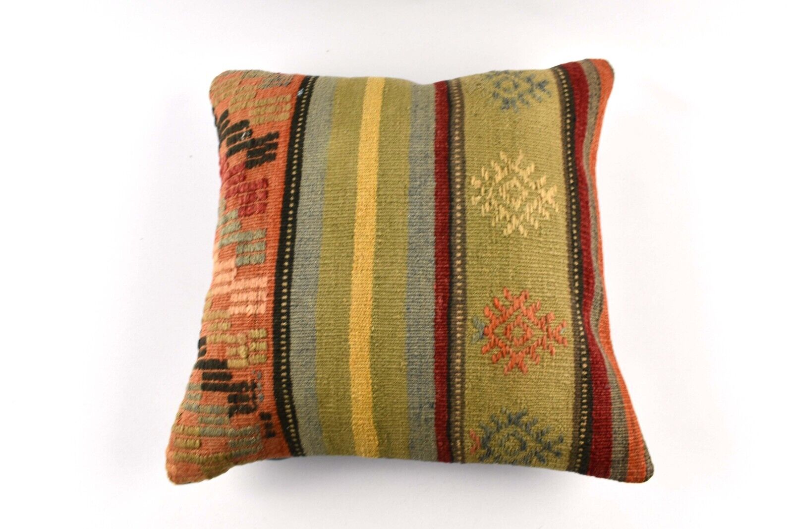 20x20 Kilim Pillow Cover Handmade Vintage Oushak Kilim Cushion Cover 4643