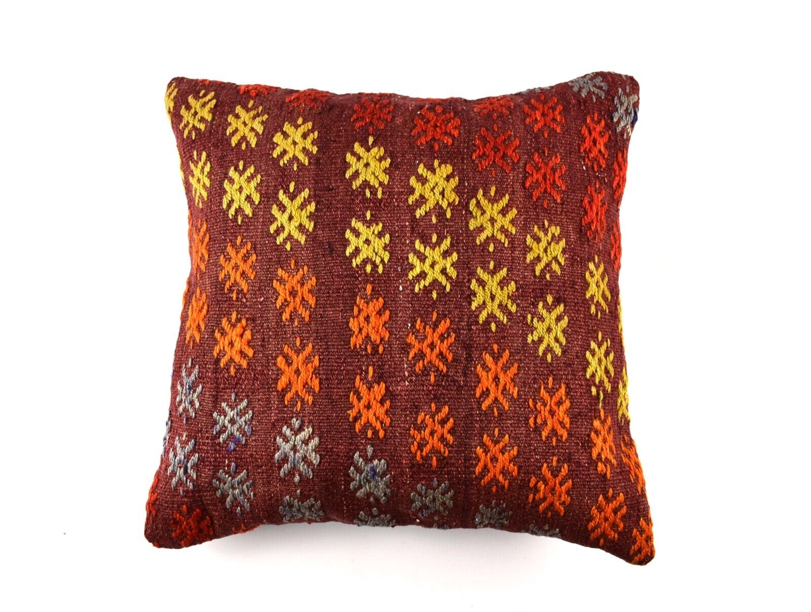 20x20 Kilim Pillow Cover Handmade Vintage Oushak Kilim Cushion Cover 4669