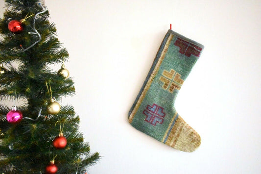 Vintage Christmas Decoration Kilim Christmas Stocking Xmas Santa Socks S191