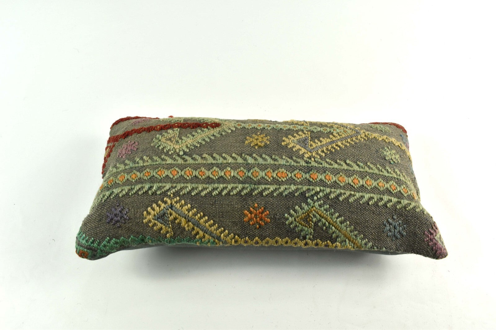 Turkish Cushion Cover 8"x16" Handmade Vintage Boho Ethnic Throw Pillow Case 3755