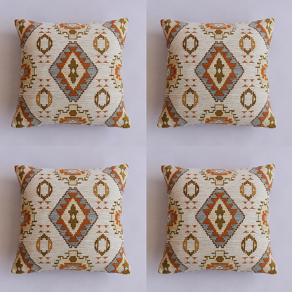  Kilim Pattern Pillow Cover 4 pcs/set Throw Cushion Sofa Couch Boho Lumbar Case