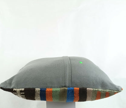 Kilim Pillow Cover 20x20 Home Decorative Handmade Ethnic Oushak Rug Pillow A1198