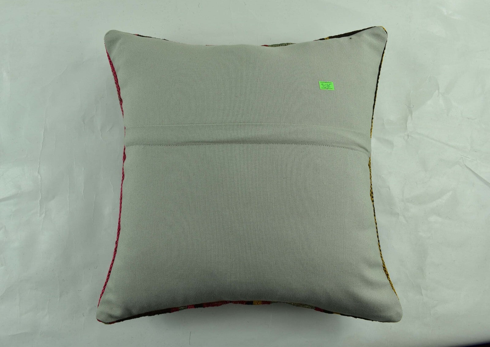 18"x18" Kilim Pillow Cover  Handmade Turkish Vintage Cushion Tribal Lumbar 3035