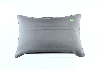 Kilim Pillow Cover 16x24 Tribal Vintage Turkish Carpet Lumbar Pillow Cover 1968