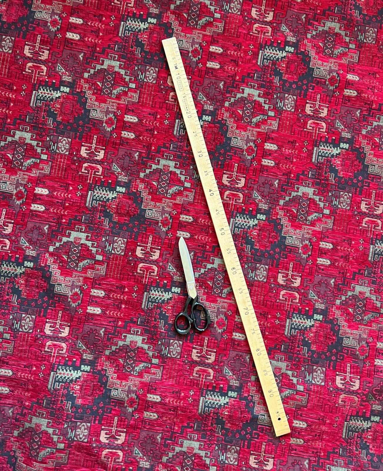 Kilim Pattern Upholstery Fabric Oriental Ethnic Design Decorative Boho Tapestry