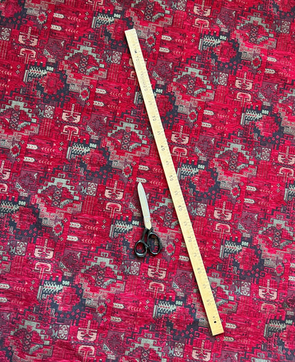 Kilim Pattern Upholstery Fabric Oriental Ethnic Design Decorative Boho Tapestry