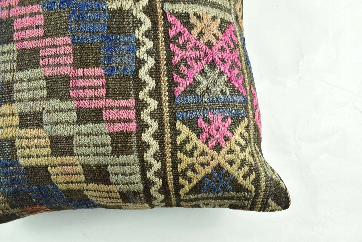 20x20 Kilim Pillow Cover Handmade Vintage Oushak Kilim Cushion Cover 2967