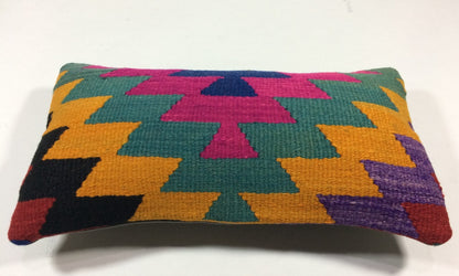 Turkish Cushion Cover 8"x16" Handmade Vintage Boho Ethnic Throw Pillow Case A75