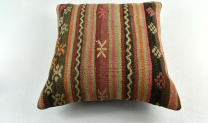 20x20 Kilim Pillow Cover Handmade Vintage Oushak Kilim Cushion Cover 3553