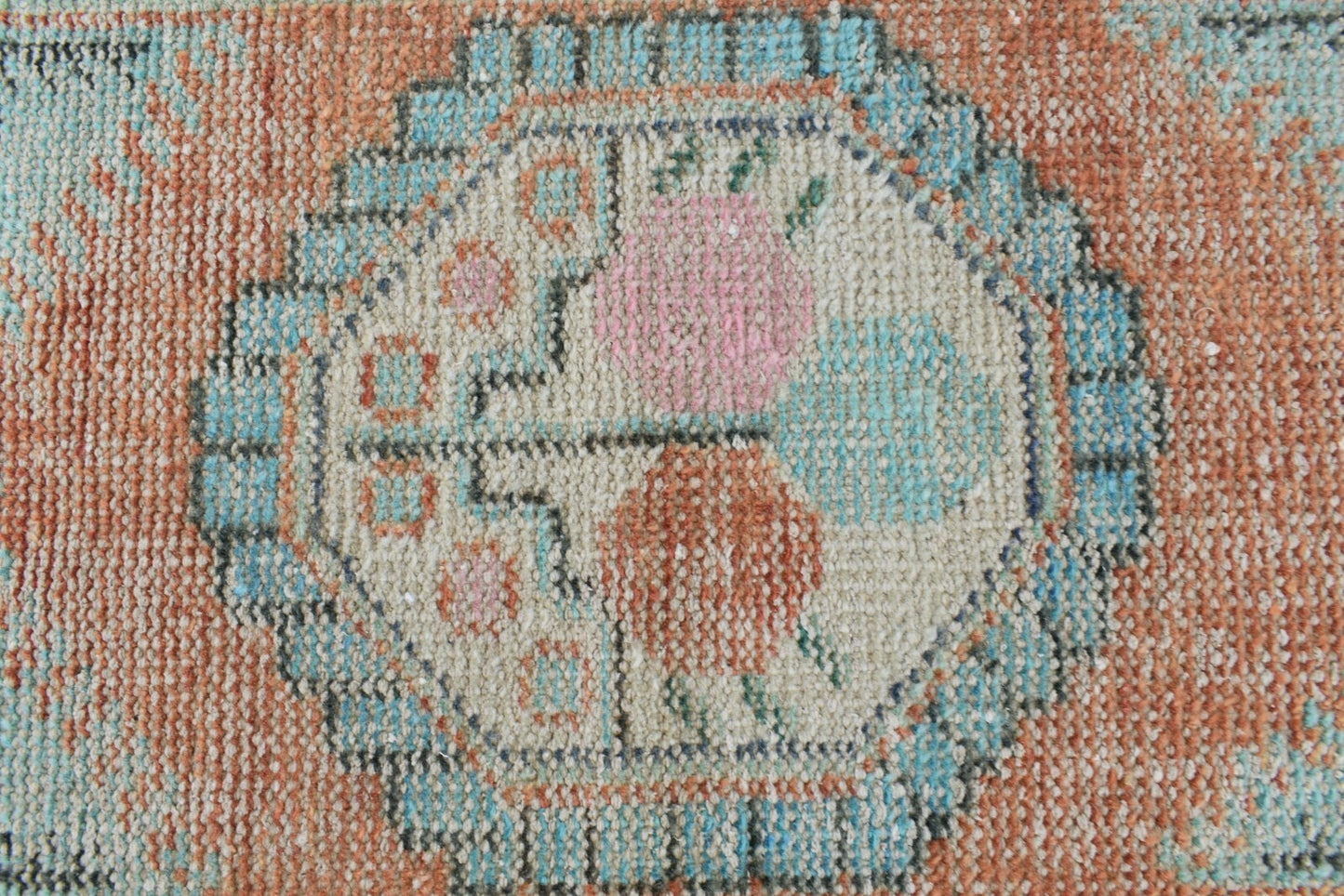 Small Turkish Runner 4x1.9 ft Vintage Runner Hallway Runner Handwoven Rug R38